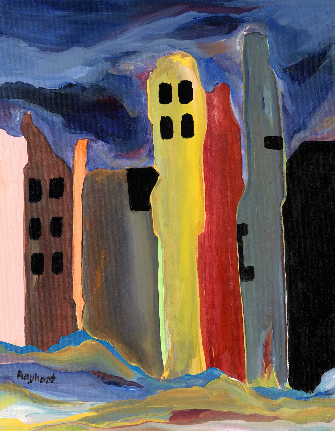 Inner City Blues 12x16
